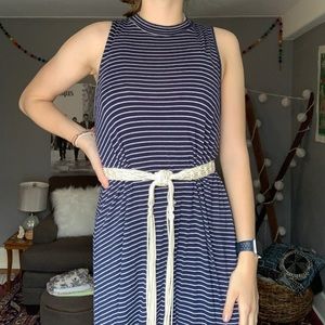 Wet seal, striped, mock neck, t shirt, dress